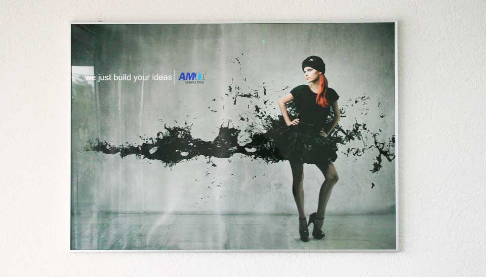 Tablou cu rama de aluminiu