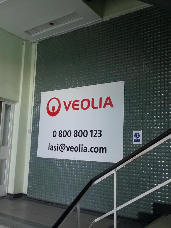 Placute PVC inscriptionat cu autocolant