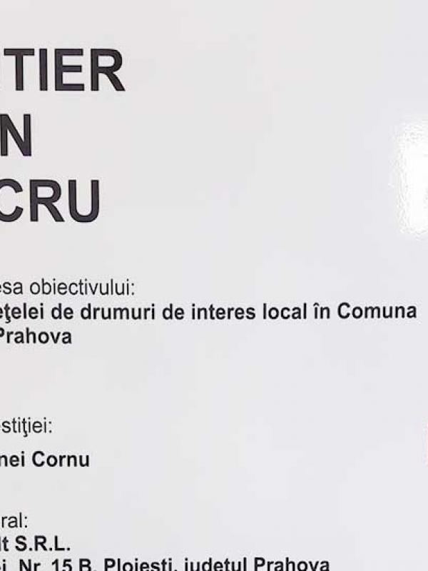 Placute PVC inscriptionat cu autocolant